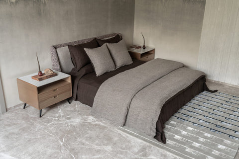 Wren waffle duvet cover set