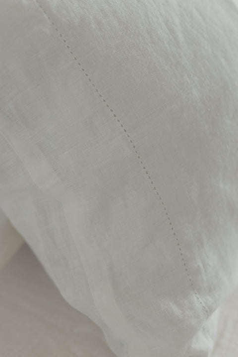 White pillow covers